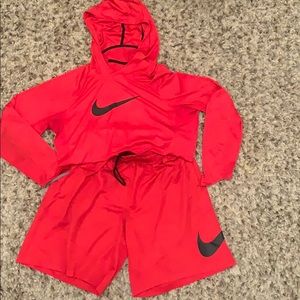 🎁 Long sleeve Hooded dri-fit NIKE shirt + shorts